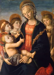 Mary with Child, the Young John, and Two Angels